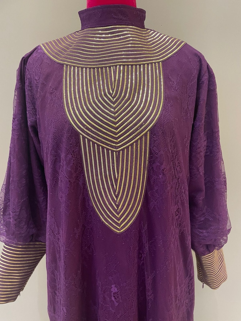 High Neck White Lace Maxi Dress