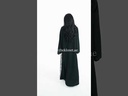 White flower black abaya