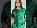 Stylish Green Beaded Abaya Crafted by Hand