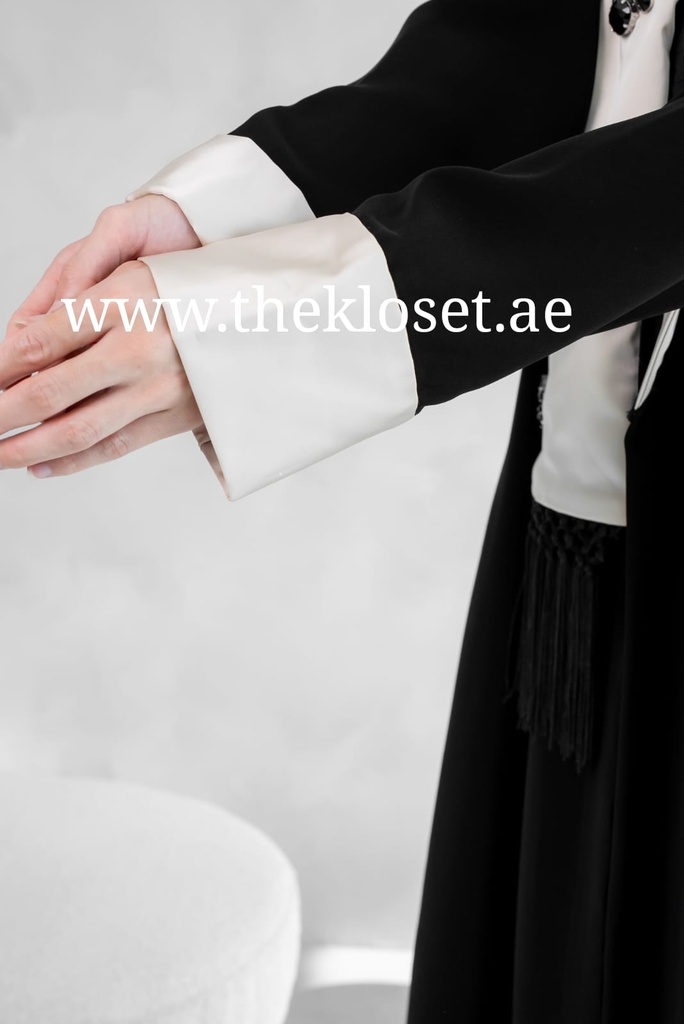 Modern tuxedo style Abaya 