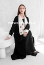 Modern tuxedo style Abaya 