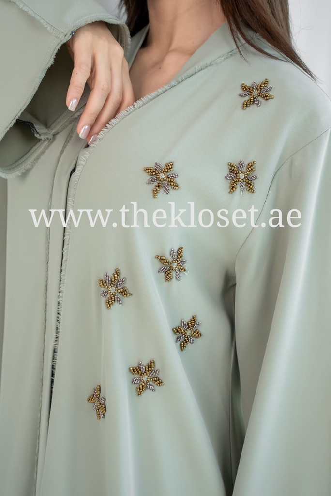 Chic Beaded Abaya 