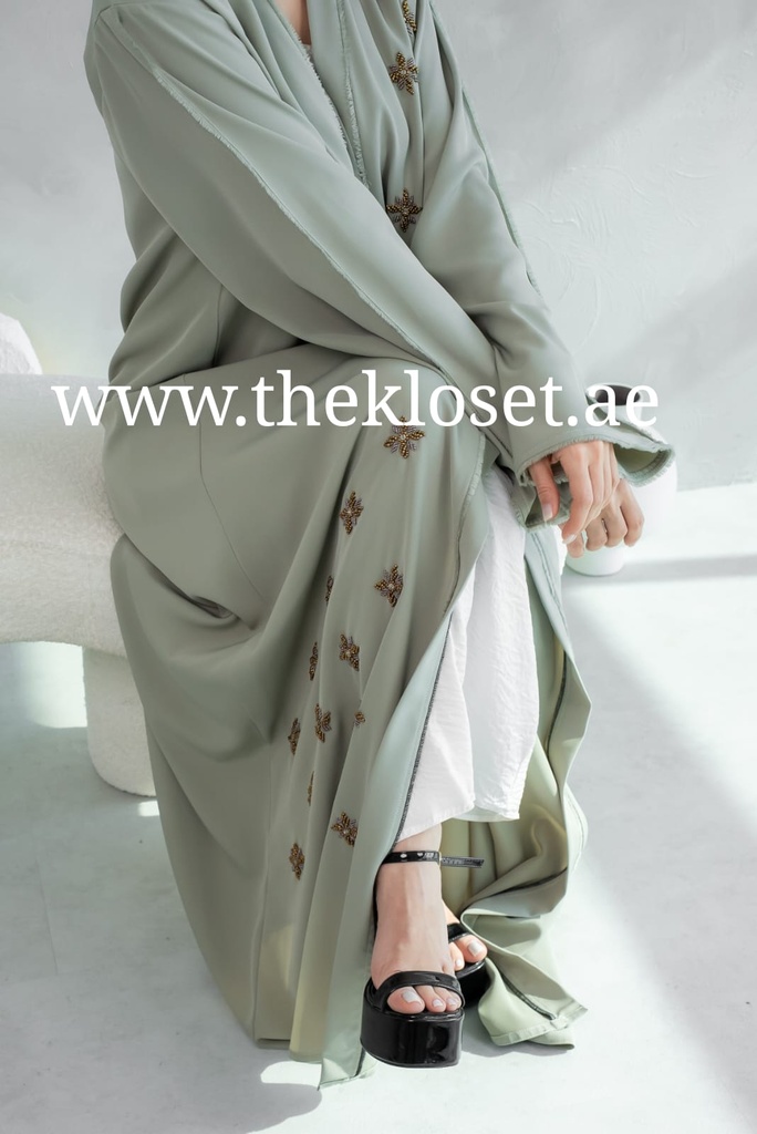 Chic Beaded Abaya 