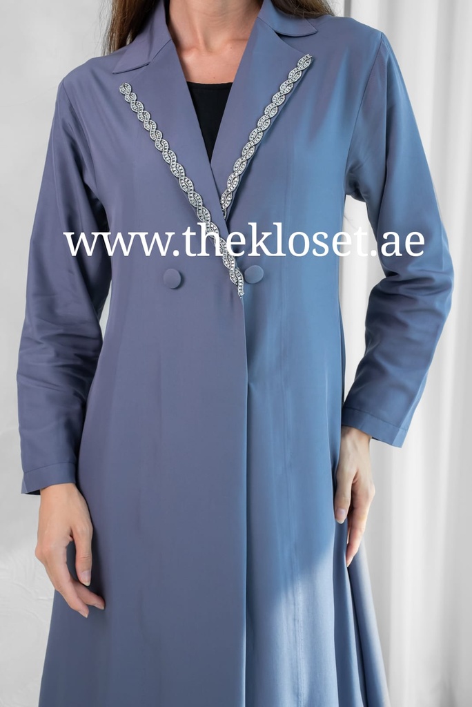 Crystal collar Abaya 