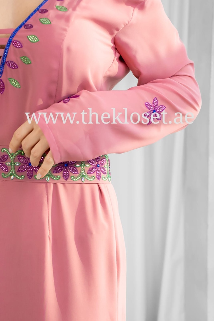 Fairy deep neckline hand beaded Dress