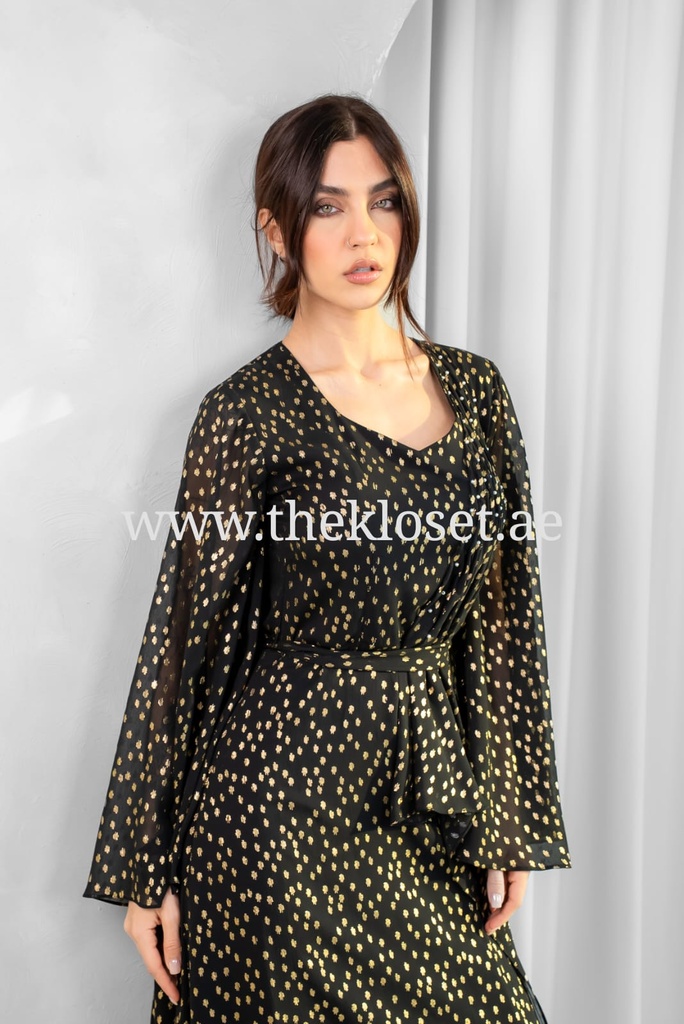 Glittery Black Bead Dress