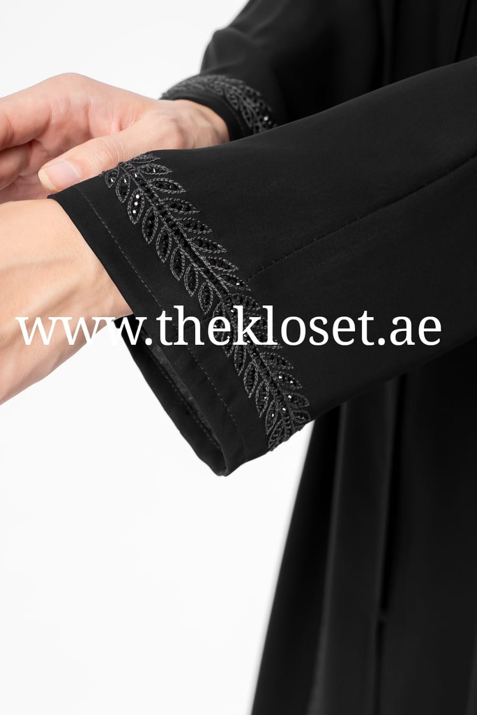 Black Abaya with Sequins