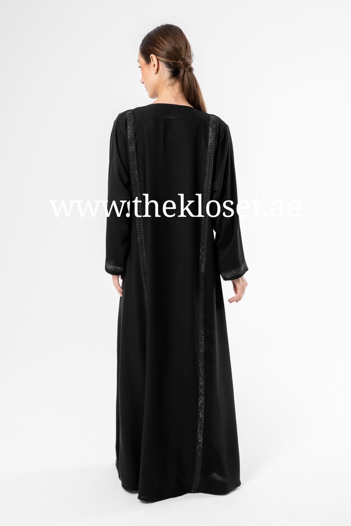 Black Abaya with Sequins