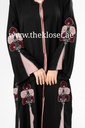 Elegant Floral Hand Beaded Abaya