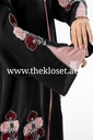 Elegant Floral Hand Beaded Abaya