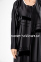Elegant Black Hand Made Beaded Abaya
