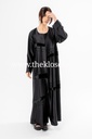 Elegant Black Hand Made Beaded Abaya