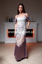 Flower-Patterned Dress Adorned with Sparkling Gems