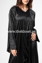Leopard Print In Black Abaya