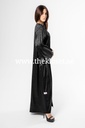 Leopard Print In Black Abaya