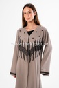 Abaya With Beaded Embroidered Design