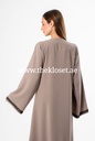 Abaya With Beaded Embroidered Design