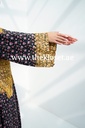 Floral Dress With Embroidery Gold Design