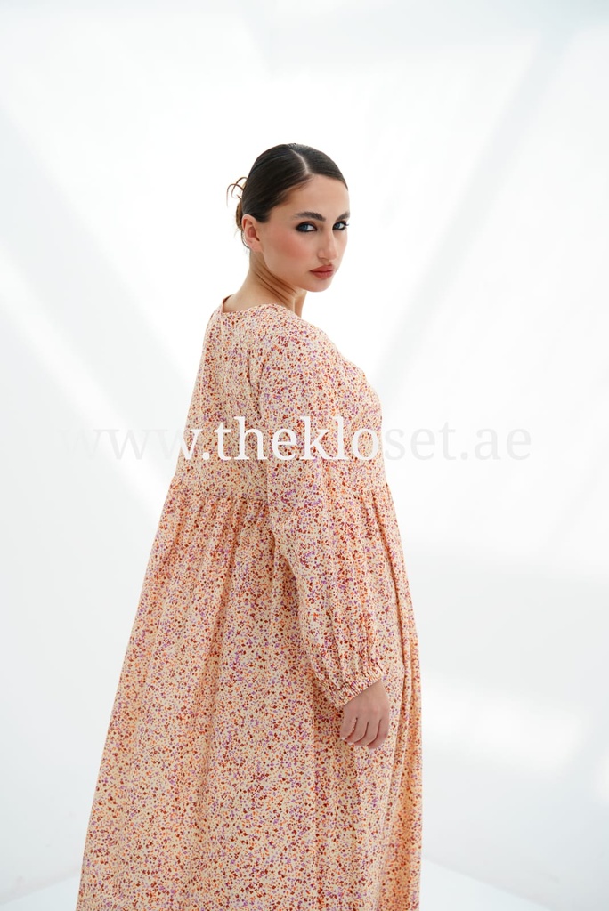 Floral Print Smocked dress 