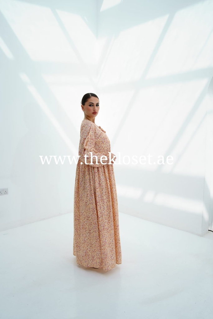 Floral Print Smocked dress 