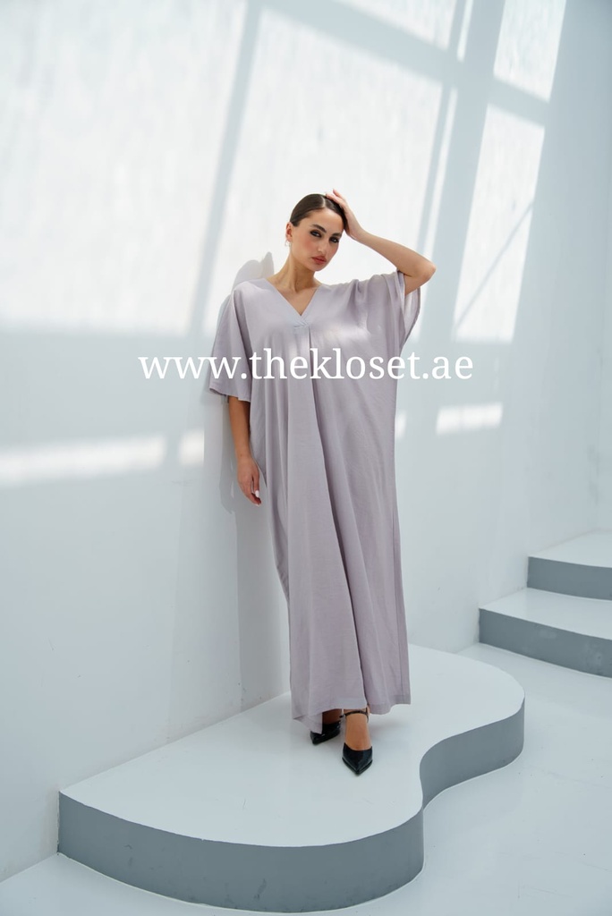 Light Grey Simple Dress