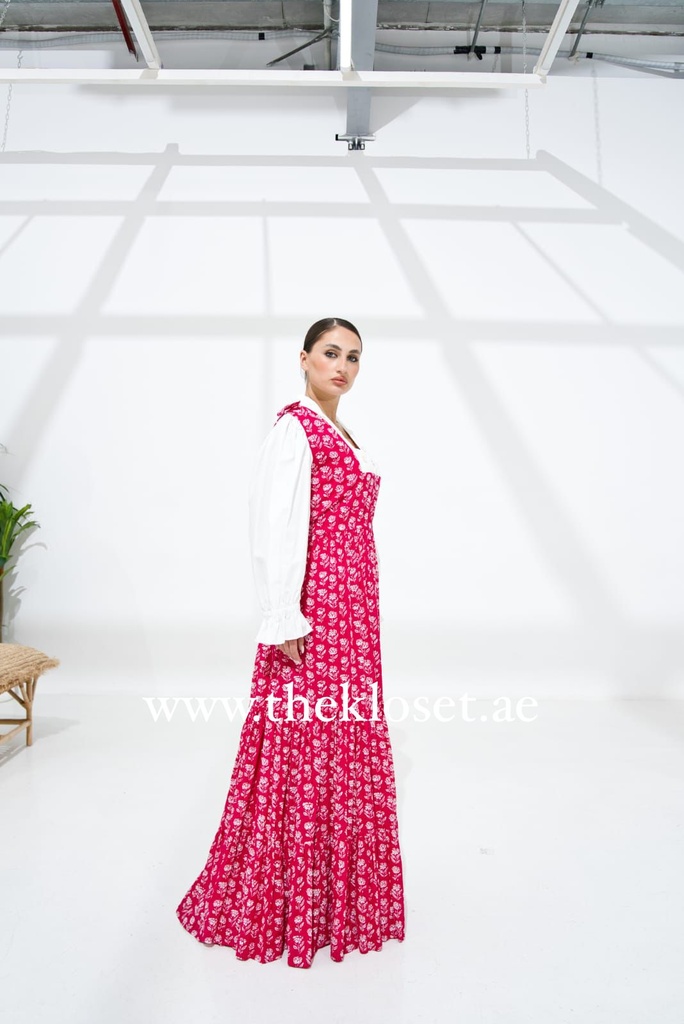 Charming Floral Pattern Maxi Dress