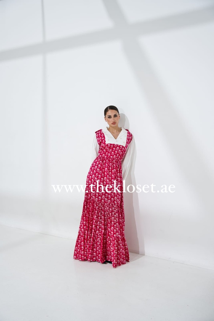 Charming Floral Pattern Maxi Dress