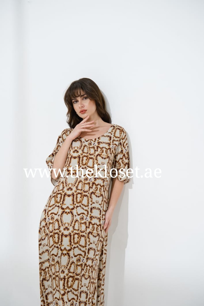 Digital Leopard Dress