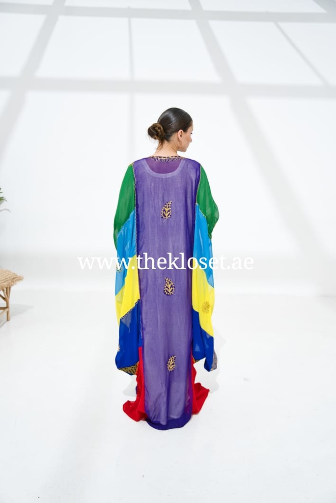 Multicolored Chiffon Dress