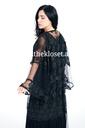 Elegant Black Lace Abaya