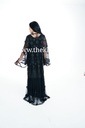 Elegant Black Lace Abaya