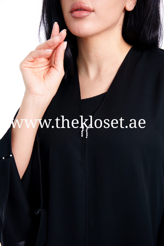 Stones black Abaya