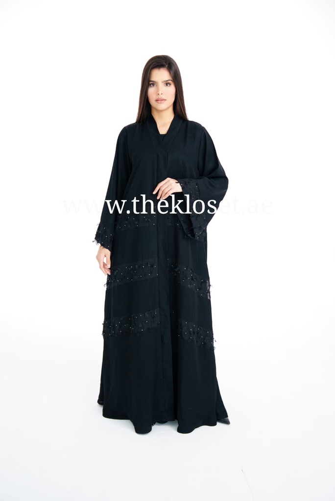 Ruffles & Stones black Abaya