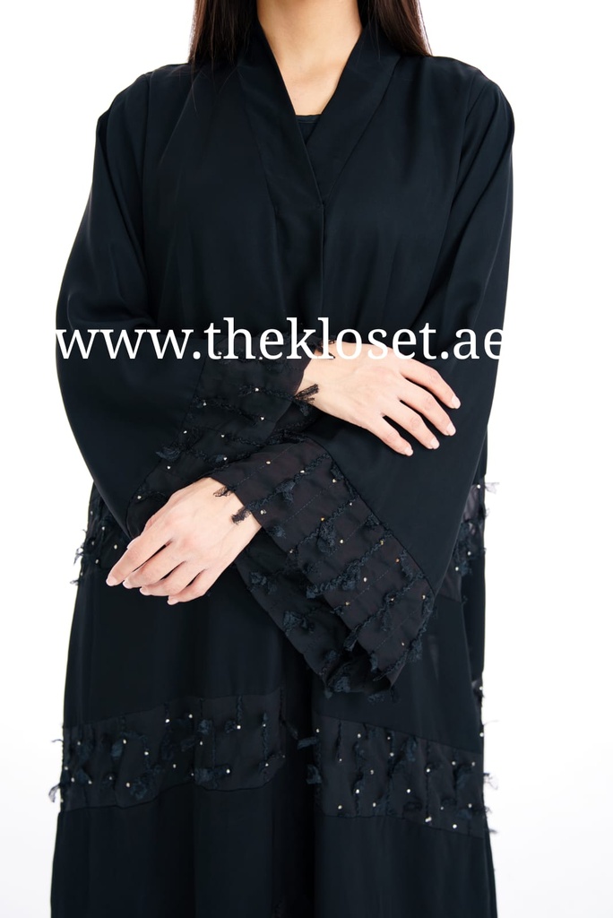 Ruffles & Stones black Abaya