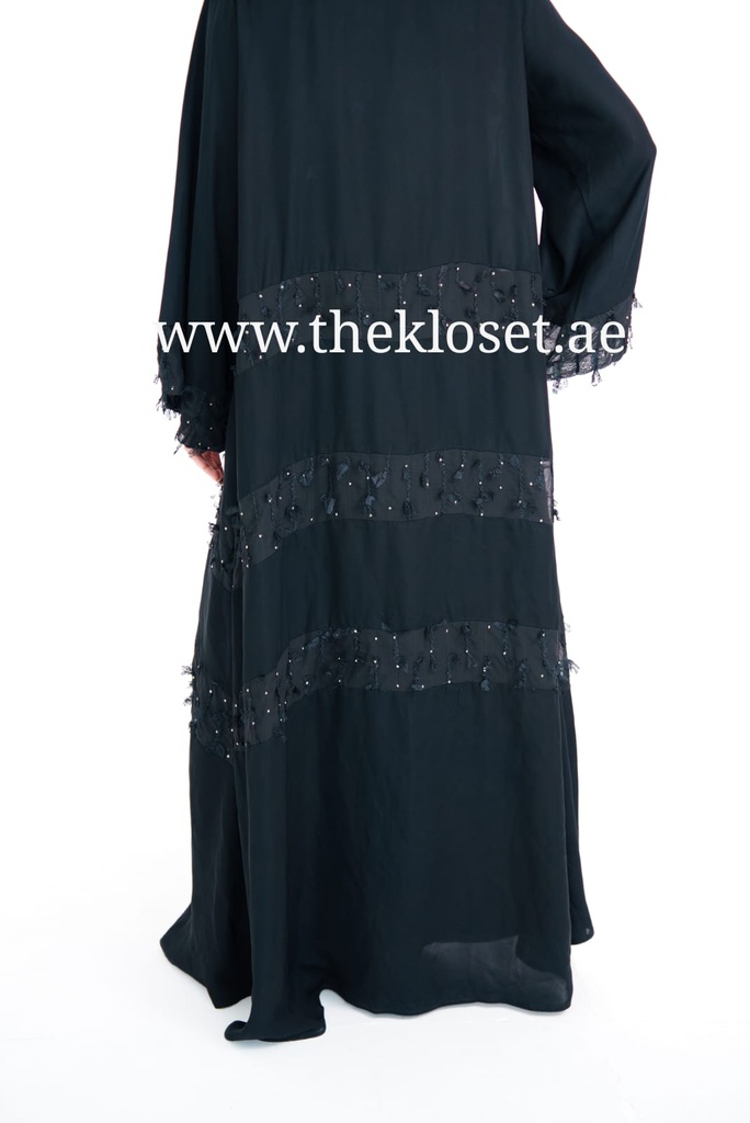 Ruffles & Stones black Abaya