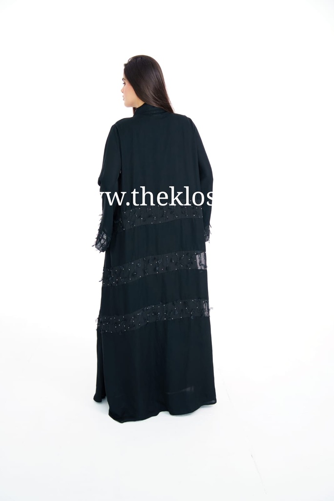 Ruffles & Stones black Abaya