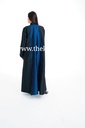 Open Abaya With Shimmering Beaded Blue Design