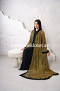 Pearls Golden black Abaya