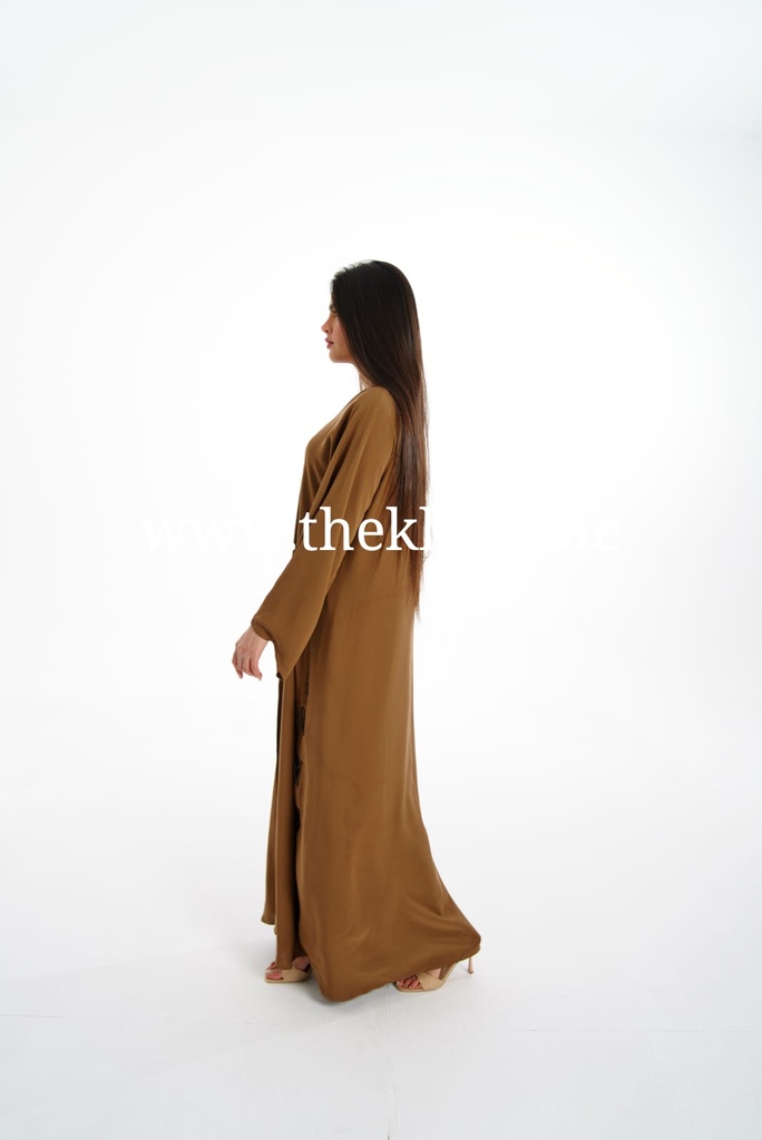 Winter brown abaya