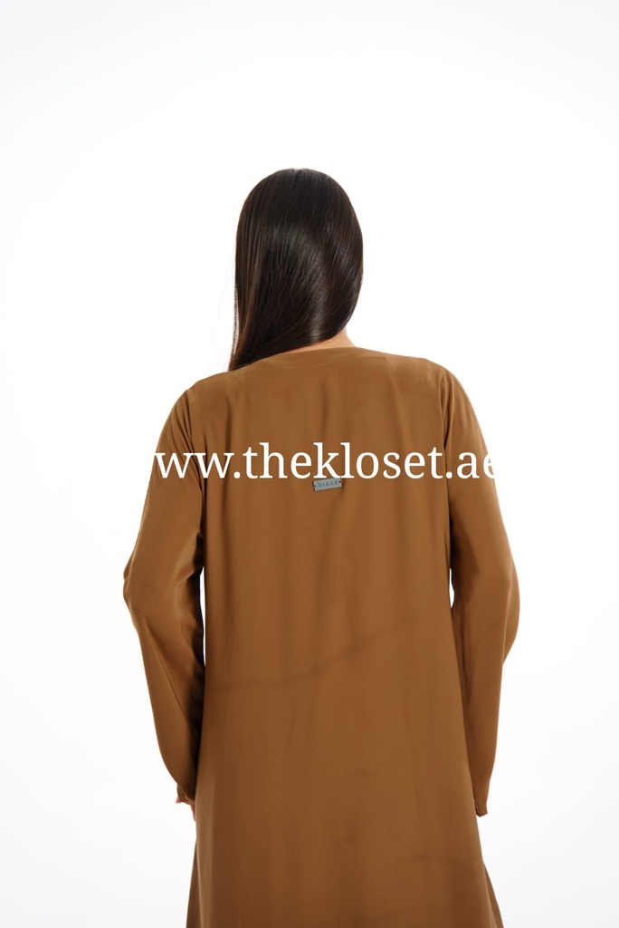 Winter brown abaya