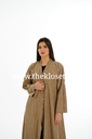 Buttons brown Abaya