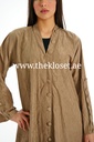 Buttons brown Abaya