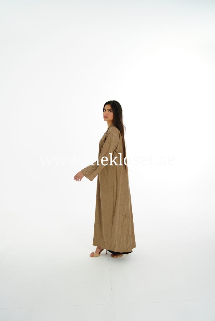Buttons brown Abaya