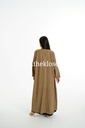 Buttons brown Abaya