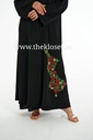 Beaded floral black Abaya