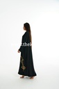 Beaded floral black Abaya