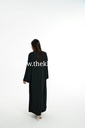 Beaded floral black Abaya