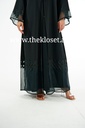 Black Abaya With Beaded Design
