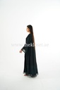 Black Abaya With Beaded Design