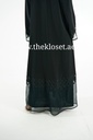 Black Abaya With Beaded Design
